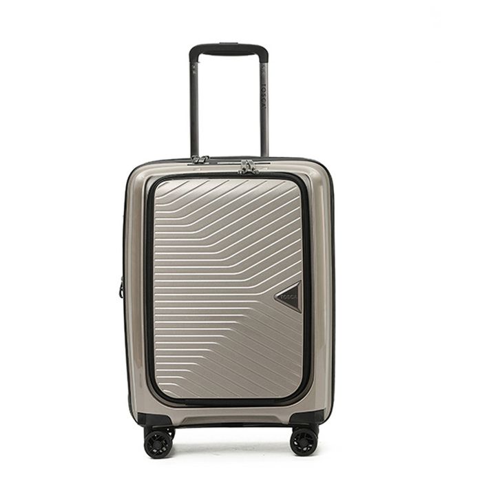 Tosca Space-X 20" Onboard Luggage Suitcase Carry On w/ Laptop Storage Champagne
