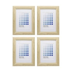 4PK Braz A4 Siena Image Photo Document Display Frame 29.7x21cm Beech