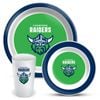 NRL 3 Piece Dinner Set - Canberra Raiders - Melamine Plate, Bowl, Cup