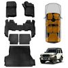 Floor Mats Boot Liner Set For Toyota Landcruiser 70/76 Series 2023-onwards All Weather Heavy Duty Cargo Kick Seat Protector