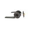 Schlage Graphite Medio Plus Series Sierra Privacy Lever Set with QuickFix