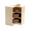 Jooyes Kids 3 Shelf Corner Storage Cabinet - H76cm - 60cm | Shelf Cabinet | 76cm