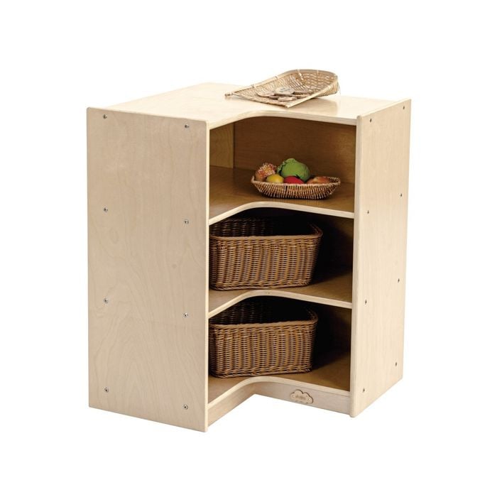 Jooyes Kids 3 Shelf Corner Storage Cabinet - H76cm - 60cm | Shelf Cabinet | 76cm