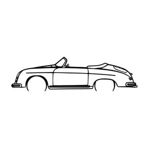 Ignite Laser Porsche 1978 911 Targa Silhouette Metal Wall Art Coated Black 47inch/120cm
