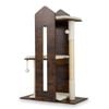 Costway 120cm Modern Cat Tree Kitten Tower Pet Condo Sisal Scratching Post