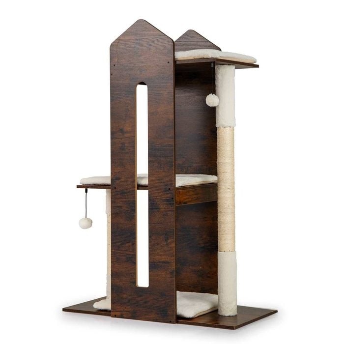 Costway 120cm Modern Cat Tree Kitten Tower Pet Condo Sisal Scratching Post