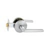 Schlage Brushed Satin Chrome Medio Plus Series Alba Passage Lever Set with QuickFix