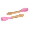 Tiny Dining Bamboo Baby Weaning Fork & Spoon Set