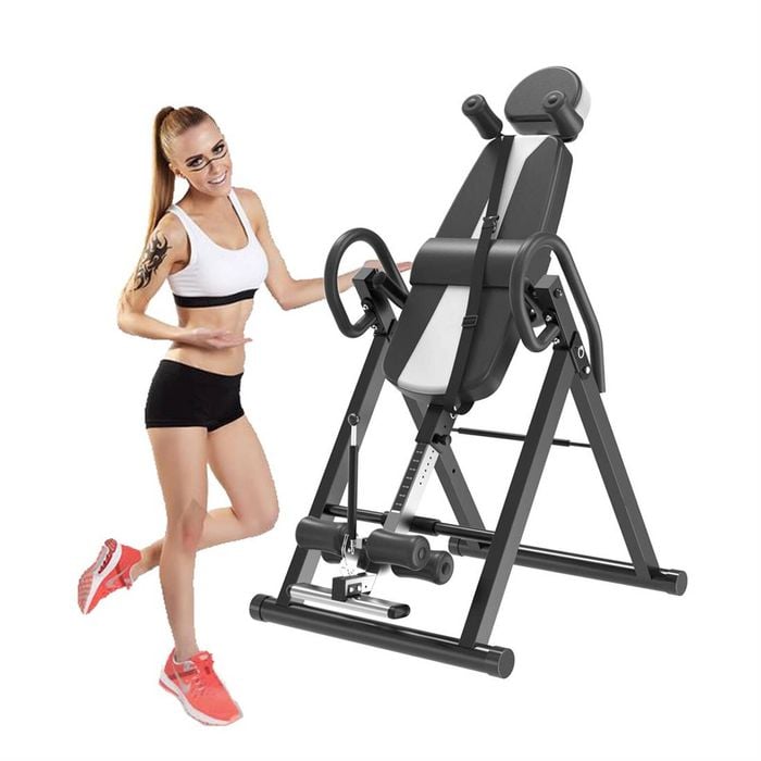 Gravity Inversion Table - Upside Down Machine - Heavy Duty - Black