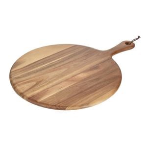 Olympia Acacia Handled Wooden Board Round 355mm Serving Platter Tableware
