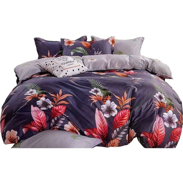 Bloomington Paradiso 100% Cotton Reversible Quilt Cover Set King