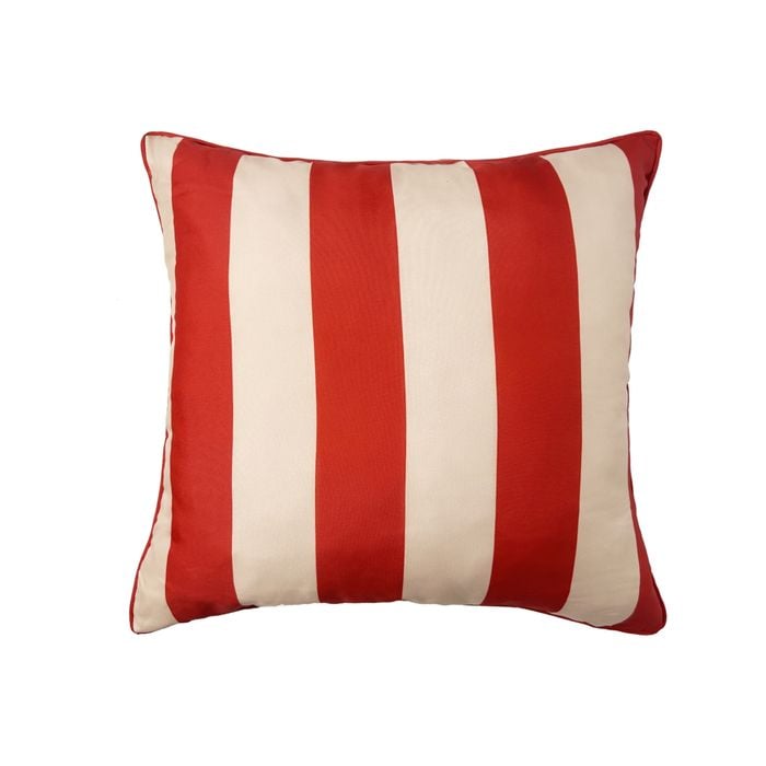 Marquee 45 x 45cm Red Stripe Outdoor Cushion