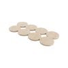 Surface Gard 38mm Beige Round Adhesive Felt - 8 Pack