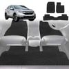 6D Diamond Car Floor Mats for Honda CR-V 2012-2017-Full Set-Black-Outback GT
