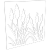 ProtectorAl 300-1200 x 300-1200mm Gloss White / Satin White Bullrush Unframed Composite Deco Panel