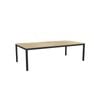 Olg Axis Table 4 Leg Black Frame New Oak Smooth Top L2400mm X W1200mm