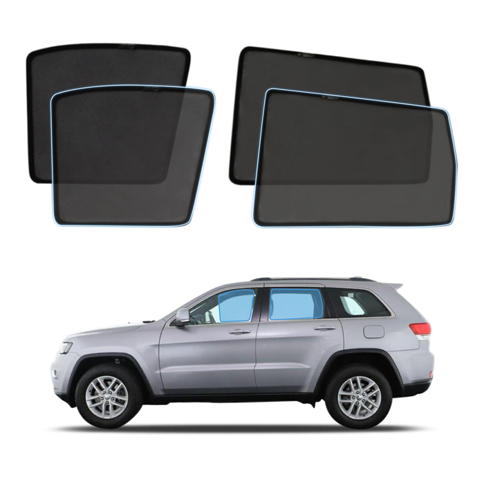 AUSGO Magnetic Window Sun Shade for Jeep Grand Cherokee WK 2010-2021 4-Piece Set Car Shades