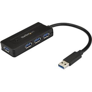 Startech.com 4 Port Usb 3.0 Hub Superspeed 5gbps W/ Fast Charge - Portable Usb 3.2 Gen 1 (5gbps)