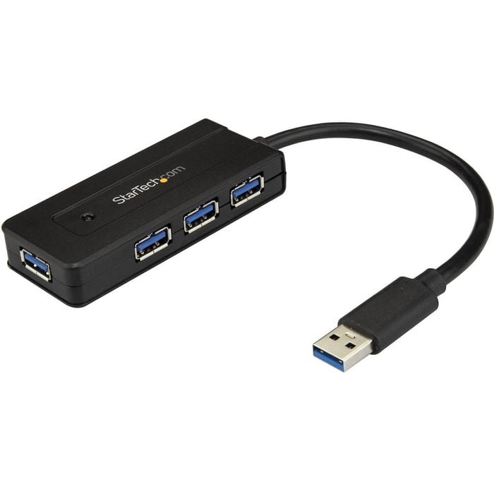 Startech.com 4 Port Usb 3.0 Hub Superspeed 5gbps W/ Fast Charge - Portable Usb 3.2 Gen 1 (5gbps)
