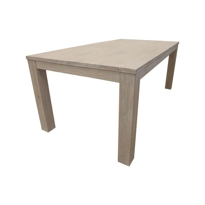 Foxglove Dining Table 190cm Solid Mt Ash Wood Home Dinner Furniture - White