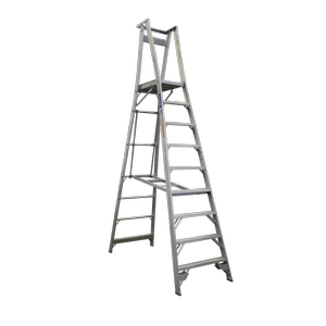 Indalex 2.7m 150kg Pro Series Industrial Aluminium Platform Ladder
