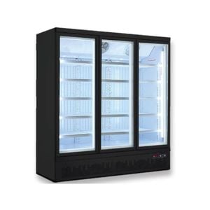 Thermaster Lg-1500bgbmf Triple Glass Door Upright Freezer Supermarket Style