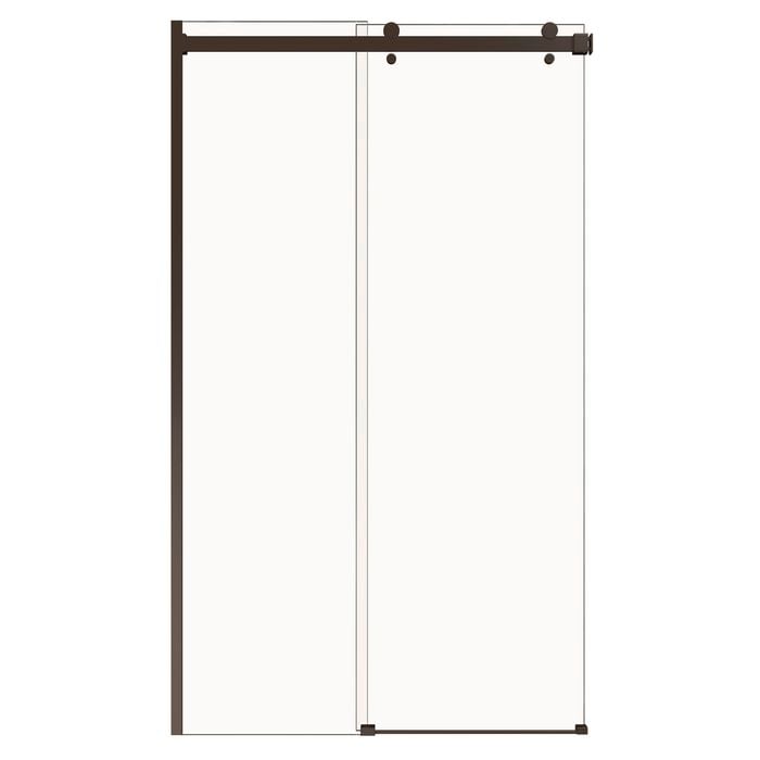 Stein 1200 x 2000mm Black Emilio Slider Shower - Door Only 