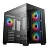 Deepcool Cg530 4f Tempered Glass Atx Mid Tower Case - Black [r-cg530-bkada4-g-1]