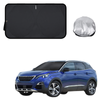 Front Windscreen Sun Shade for Peugeot 3008 SUV 2017 - Current (P84) - Standard 150 x 85 cm - Black