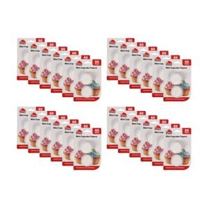 24x 60pc Culinary Kitchen Mini Paper Muffin Cupcake Cups Set 5cm White