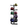 2kg - 8kg Rubber Medicine Ball Set / Gym Fitness Exercise Ball With Storage Rack