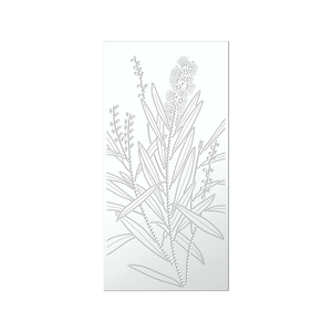 Walpix 1800 x 900 x 2mm White Satin Perforated Aluminium Decorative Screen Flat Profile Bottle Brush
