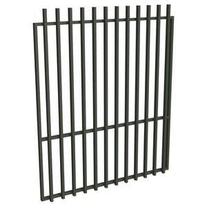 ProtectorAl 1201-1500W x 1800H Woodland Grey Aluminium Batten Garden Gate