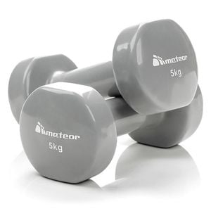 METEOR 5kgx2 Anti-Slip Vinyl Dumbbells
