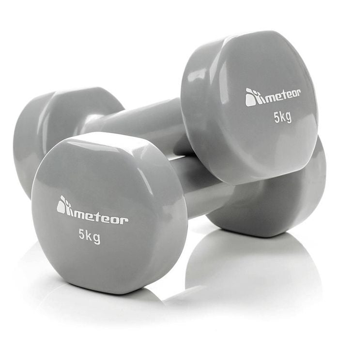 METEOR 5kgx2 Anti-Slip Vinyl Dumbbells