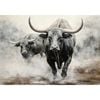 P&P African Buffalos Canvas Print - Vibrant Wildlife Wall Art for Living Room, Bedroom & Office 100x70cm