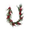 Christmas Garland with Pinecones & Red Berries Wreath [Green]