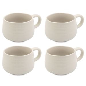 4PK Jamie Oliver Big Love Cosy Cuppa Mug 375ml Stoneware White