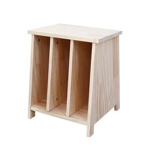 MIUZ Side End Table 3 Grid Storage Shelf Bedside Table Bedroom Nightstand