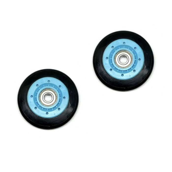 x2 OEM Dryer Front Bearing And Drum Guide Set - Blue Pulley Wheel H0180800201ASET, suits Fisher And Paykel