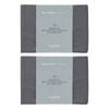 2x Odyssey Living Breathe Cotton Standard Pillowcase 48cm X 73cm Charcoal