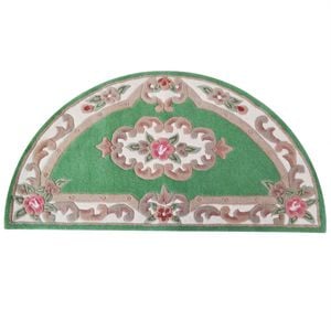 Traditional Handmade Wool Rug-Avolon-Pista Green-67x127cm