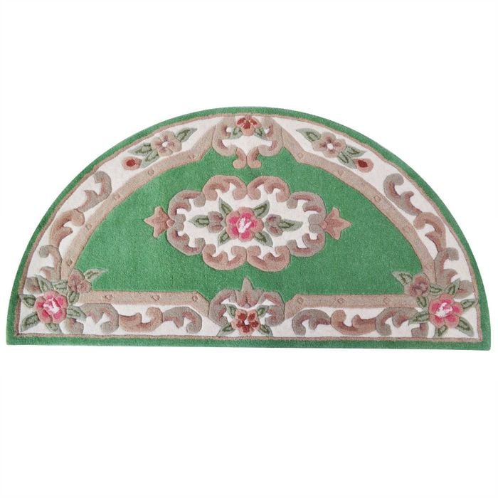 Traditional Handmade Wool Rug-Avolon-Pista Green-67x127cm