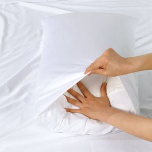 2pc Bianca Rosebank 500tc Queen Pillowcases Bamboo/cotton 54x80cm White