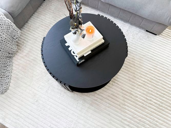 Loopsie - Gallery - 5. Cortina rug with round coffee table