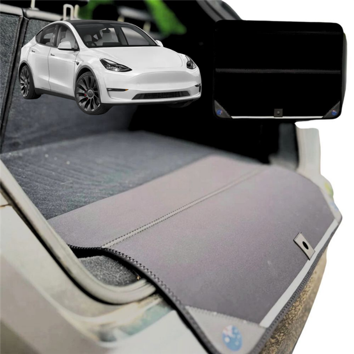 Rear Cargo Boot Bumper Protector for Tesla Model Y 2022 - Current - XL (98 x 55) - Black