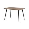 Artiss 1.2M Wood Grain Dining Table Rectangle Pine Black