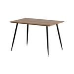 Artiss 1.2M Wood Grain Dining Table Rectangle Pine Black