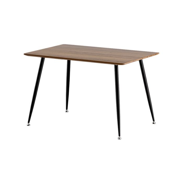 Artiss 1.2M Wood Grain Dining Table Rectangle Pine Black