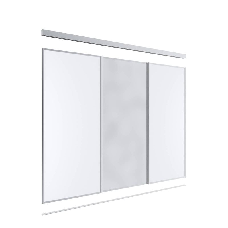 Lugna 2100 x 1801 - 2700mm 1 Mirror 2 Melamine 3 Door Combo Package